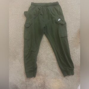 Olive green Nike cargo Sweatpants